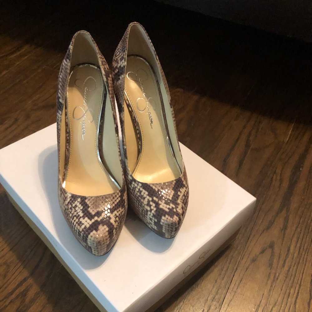 Jessica Simpson Snake Print Platform
